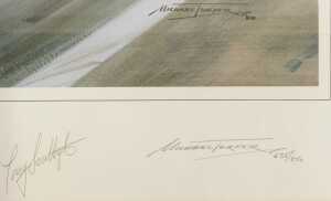 Motor racing prints, including Nigel Mansell Portrait of a Racing Driver, signed print, Winning... - 5