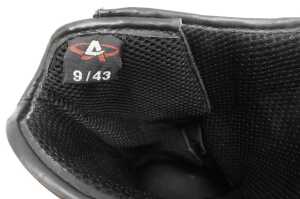 A pair of Atiko M-Pack motorcycle boots, size 9, with Tuffman soles. - 2