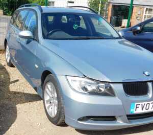 A BMW 320i Estate, Registration FV07 DVC, 2007, green, 1995cc, petrol, manual, 72,082 recorded... - 2