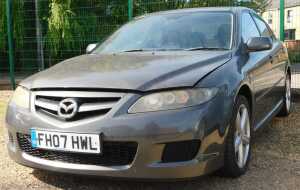 A Mazda 6 Tamura, Registration FH09 HUL, silver, 1999cc, manual, 75,718 recorded miles, MOT...