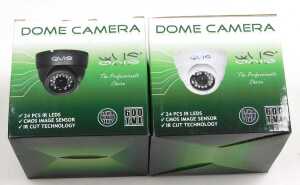 A Qvis security system, comprising three 4/8/16 channel D1 DVRs, and six dome cameras, all boxed.... - 3