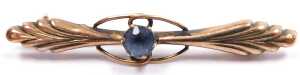 A Victorian diamond and seed pearl set Etruscan style brooch, yellow metal, stamped 15ct, 3.7g,... - 3