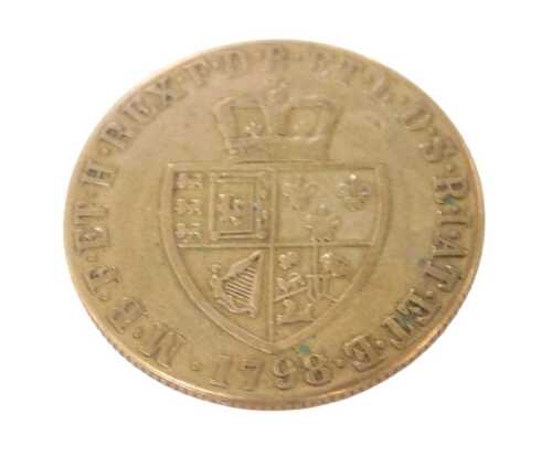 WITHDRAWN BY VENDOR PRE-SALE. A George III spade guinea, dated 1798.