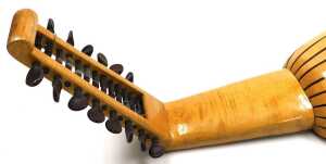 A late 20thC lute, by Lancelot H Clarke, Morpeth, 1990, with fifteen strings. - 5