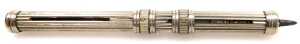 Three 19thC and later silver plated propelling pencils. - 2