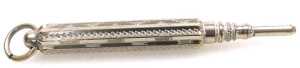 Three 19thC and later silver plated propelling pencils. - 4