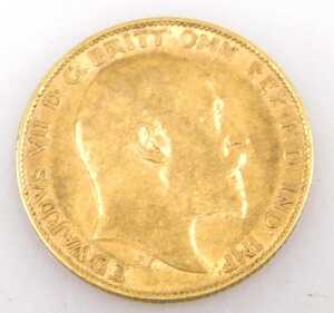 An Edward VII gold half sovereign 1903, 4.0g. - 2