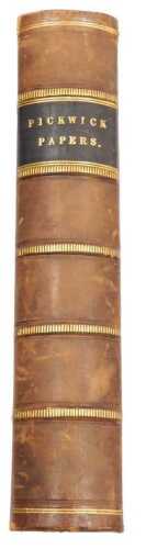 Dickens (Charles). The Posthumous Papers of The Pickwick Club, first edition, half calf with...