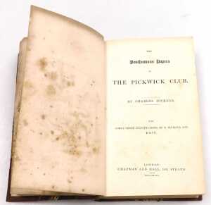 Dickens (Charles). The Posthumous Papers of The Pickwick Club, first edition, half calf with... - 3
