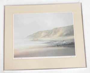 John Bond (British b1945). Runton Beach, limited edition print 96/500, signed, 40cm x 53cm. - 2