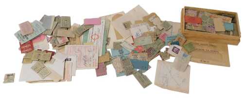 Vintage train tickets, English and European, including the Talyllyn, Great Western Railway, and...
