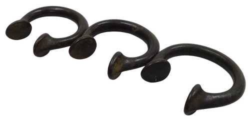 Three 20thC West African bronze Okpoho or Manila bronze currency bracelets.