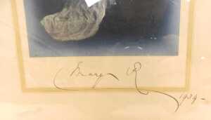 A signed photograph of Queen Mary, by the photographer May Wrightson, 41 New Bond Street, dated... - 3