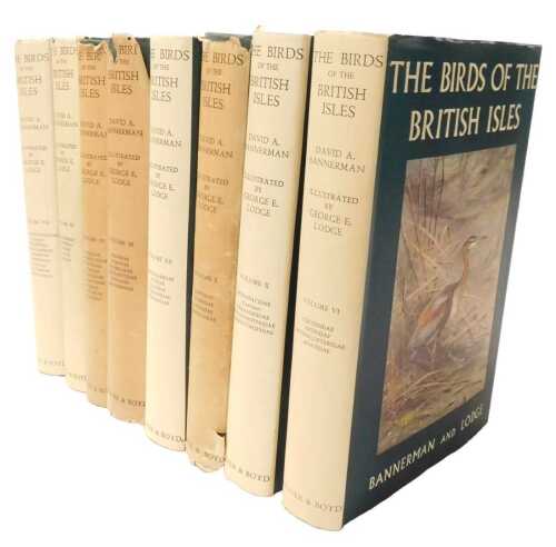 Bannerman (David A). The Birds of the British Isles, vols I, III-IV, VI, VIII, X-XII, hardback...