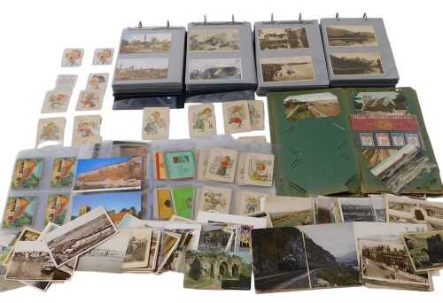 Postcards. Topographical, advertising, sentimental, greetings cards, early 20thC onwards, in...