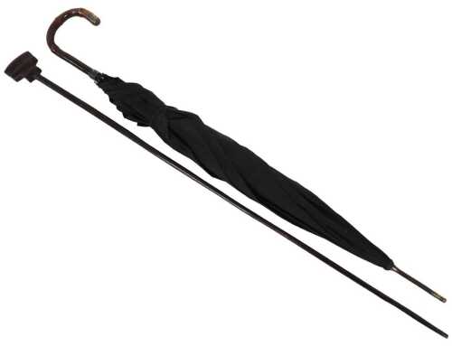 A Lignum Vitae walking cane, with a carved knop, 92.5cm high, together with a bamboo handle...