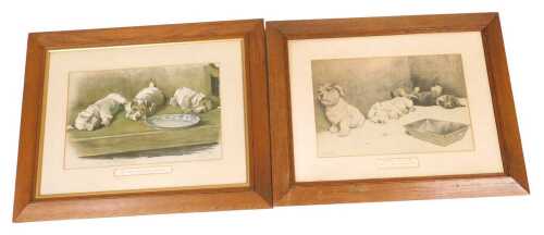 After Cecil Aldin (British 1870-1935). For What We Have Received, Handle With Care (Two Full;...