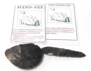 A fossilised mammoth's tooth, an osteolepis macrolapidotus fossil, a fossilised leaf in coal,... - 2