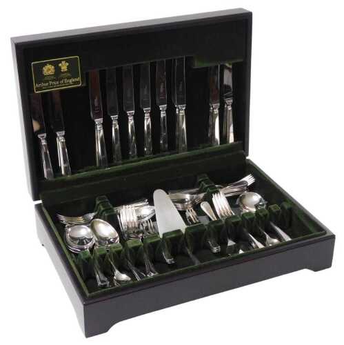 An associated canteen of Arthur Price silver plated cutlery and flatware, for eight settings,...