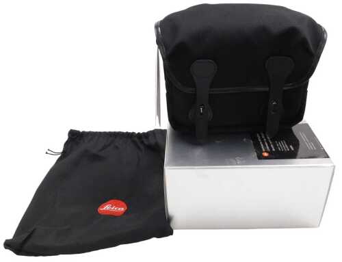 A Billingham Leica black M bag 14854, with original box and packaging.