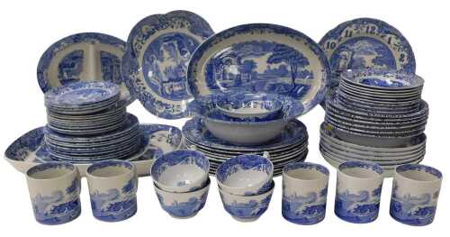 A collection of Copeland Spode Italian pattern wares, to include teacups, coffee cups, teapot,...