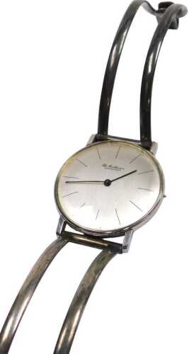 An Ole Mathiesen gentleman's wristwatch, with sterling silver bracelet strap.