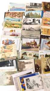 A group of early 20thC and later coloured postcards, humorous, topographical, maritime and... - 4