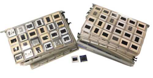 A quantity of photographic slides taken by Peter Wilson M.A A.R.P.S of Lincolnshire, each...