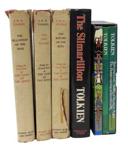 Tolkien (JRR). The Lord of the Rings, in 3 vols, hardback with dust jacket, The Fellowship of...