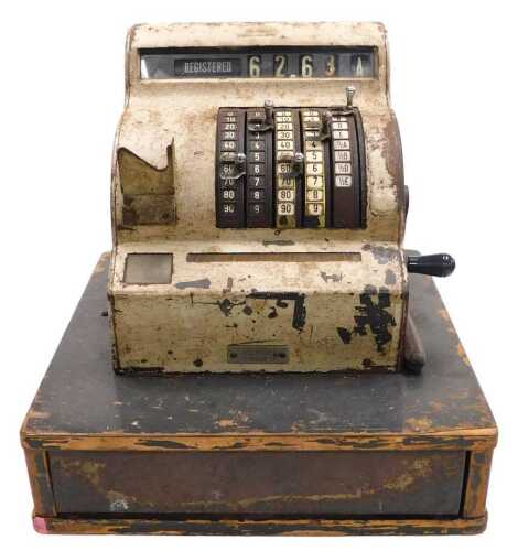 An early 20thC Service National cash till, S5014543, N-1652-D.