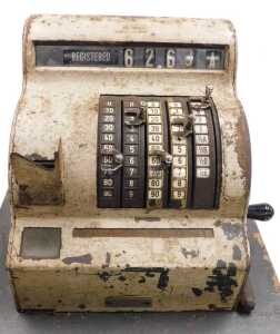 An early 20thC Service National cash till, S5014543, N-1652-D. - 2