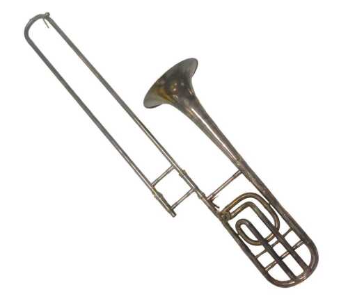 A Boosey & Hawkes Imperial trombone, 112cm long.