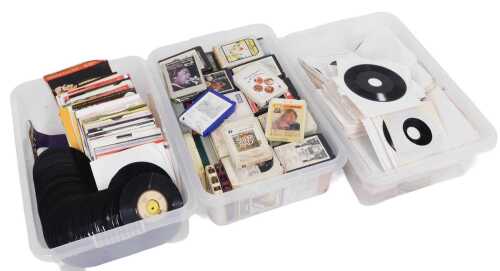 45rpm singles, mixed genre, to include Michael Jackson, Janet Jackson, Madonna, Gabrielle,...