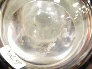 A Mdina glass scent bottle, with stopper, possibly matched, with overlaid amethyst glass... - 4