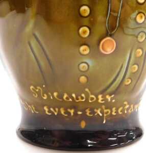 An early 20thC Royal Doulton pottery Dickens ware flagon, with a stopper, decorated with... - 3