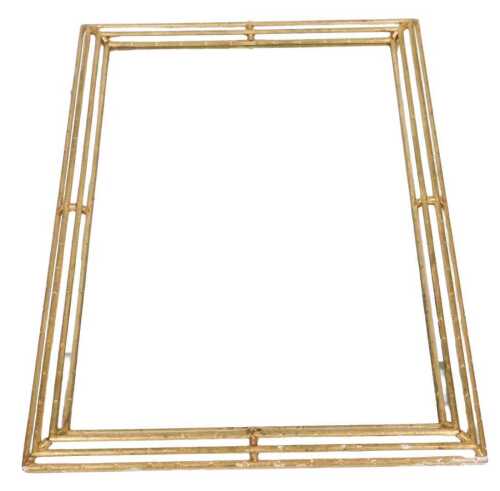 A rectangular gilt wall mirror, the moulded frame with mirrored borders, 106cm high, 75cm wide.