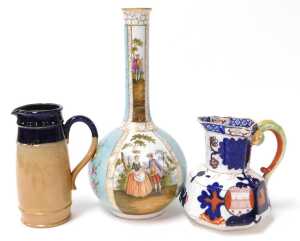A group of ceramics, including a Royal Doulton figure of the Old Balloon Seller HN1315, Wedgwood... - 3