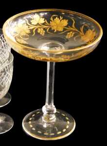 Victorian and later cut glass, including a pair of John Derbyshire pressed glass figures of... - 4