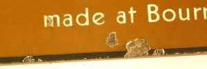An early 20thC enamel Cadbury's Chocolates sign, made at Bournville, with two pictures of the... - 4