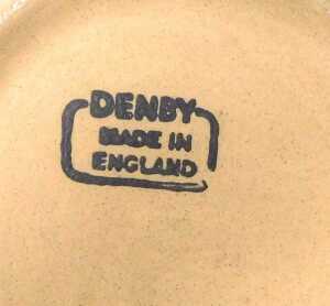A Bourne Denby Danesby ware pottery jug, relief decorated with pink flowers, and a printed mark,... - 3