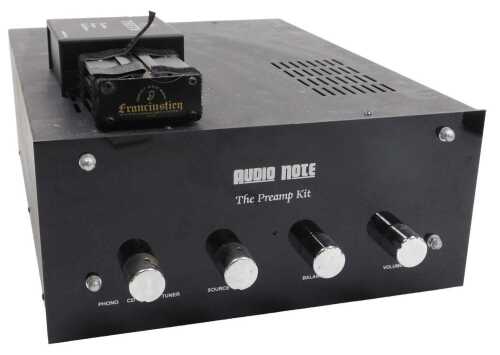 An Audio Note Preamp Kit, together with a Theta Timebass Linque Conditioner, and a Francinstien...