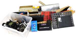 A Watkins Accordion's custom reed tester, Peterson strobo flip compact virtual strobe tuner,...