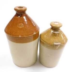 A 19thC Doulton Lambeth stoneware wine flagon, for C Pratt & Sons, Wine and Spirit Merchants,... - 2