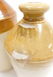 A 19thC Doulton Lambeth stoneware wine flagon, for C Pratt & Sons, Wine and Spirit Merchants,... - 3