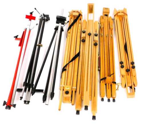 A Windsor and Newton folding easel, and various others. VAT is payable on hammer price of this lot.
