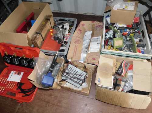 Tools, to include hand tools, electric tools, etc. (6 boxes, under 1 table)