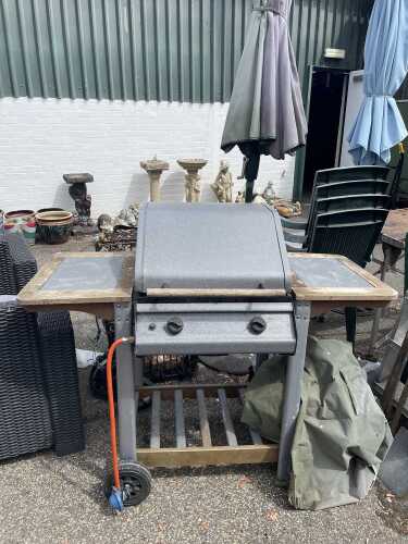 A gas barbecue, etc.