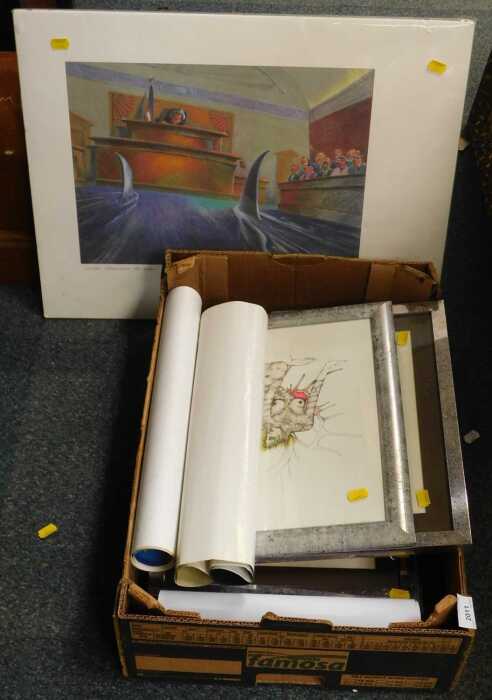 Pictures and prints, including interior scenes, portraits, posters to include Harry Potter, etc....
