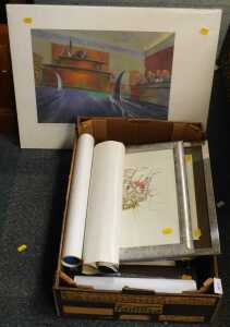 Pictures and prints, including interior scenes, portraits, posters to include Harry Potter, etc....