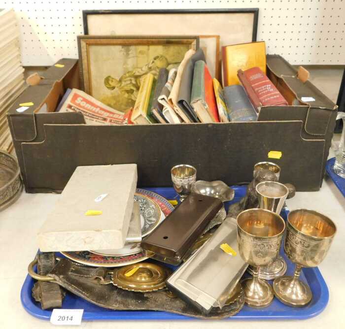 Printed ephemera, metalware, to include books by Newnes, Better Home Making, Practical Cookery,...